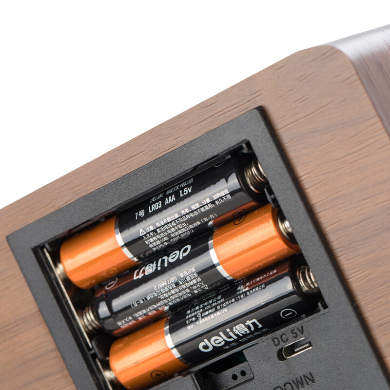 得力（deli） 8814 多功能電子鐘 100*42*70mm (棕色) _http://bzsa.cn/img/sp/419/5b00277a-8671-4fc5-945f-c04783b92dd2.jpg