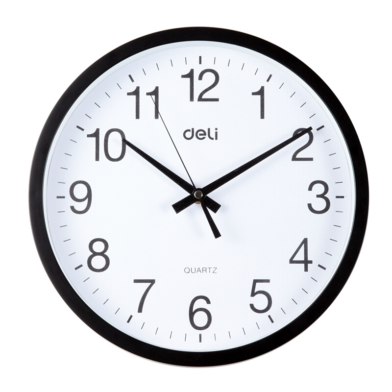 得力（deli） 9005 掛鐘 (只)30cm（12寸） (白色) _http://bzsa.cn/img/sp/419/6510bcc1-40b4-4420-8ebe-741dc4700f32.jpg