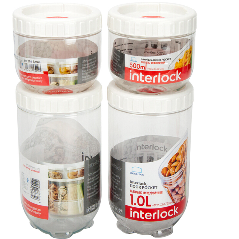 樂扣樂扣（locklock） INL301S001 儲(chǔ)物罐 冰箱側(cè)門塑料收納罐 (4件套) _http://bzsa.cn/img/sp/436/bef95828-03a5-429d-a700-5b47c9f6e060.jpg