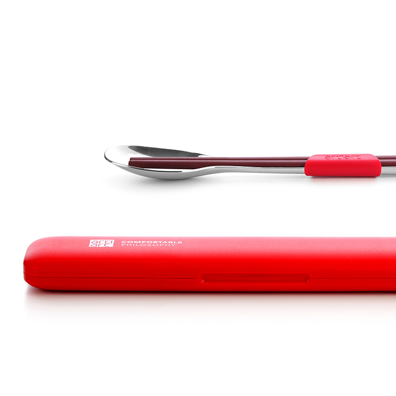 Artiart CARR072 創(chuàng)意餐具套裝/一勺一筷（紅色）_http://bzsa.cn/img/sp/437/333cc3e3-74b2-4613-ac45-1019ae9b6ebc.jpg