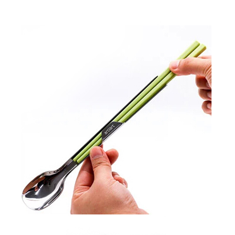 Artiart CARR072 創(chuàng)意餐具套裝/一勺一筷（綠色）_http://bzsa.cn/img/sp/437/928c4679-7c1f-455e-936a-07098ab68d63.jpg