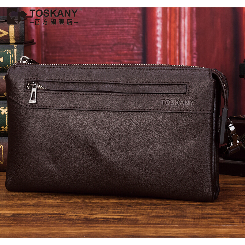 托斯卡尼（TOSKANY） TL66788 男士大容量手包/手拿包 頭層牛皮 褐色_http://bzsa.cn/img/sp/525/2382bd1c-572f-4172-b93b-e5870c2b8e2c.jpg