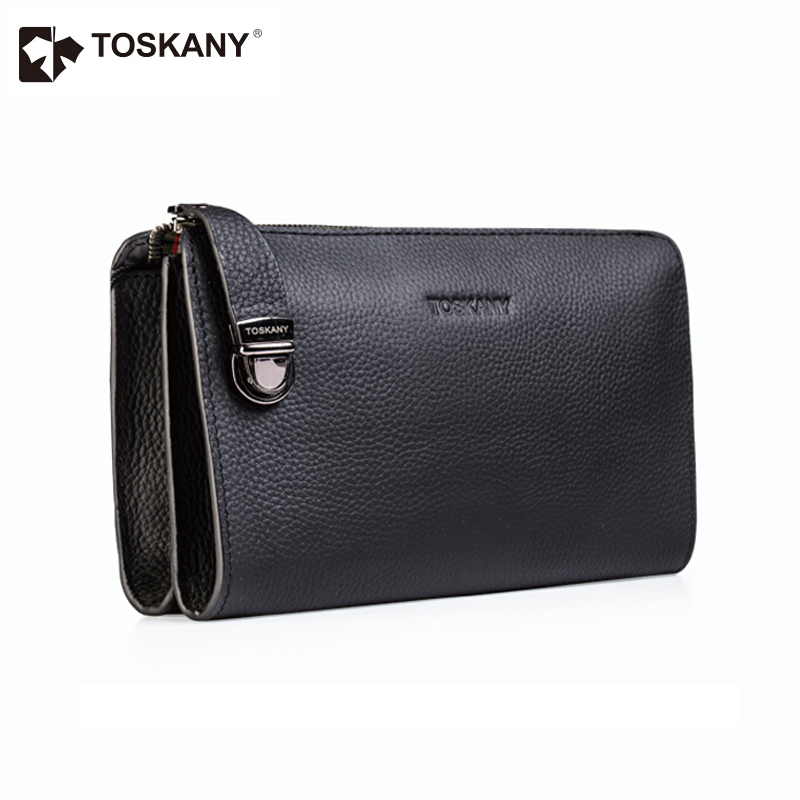 托斯卡尼（TOSKANY） TL66132 男士商務(wù)手包/錢包/拉鏈包 黑色
