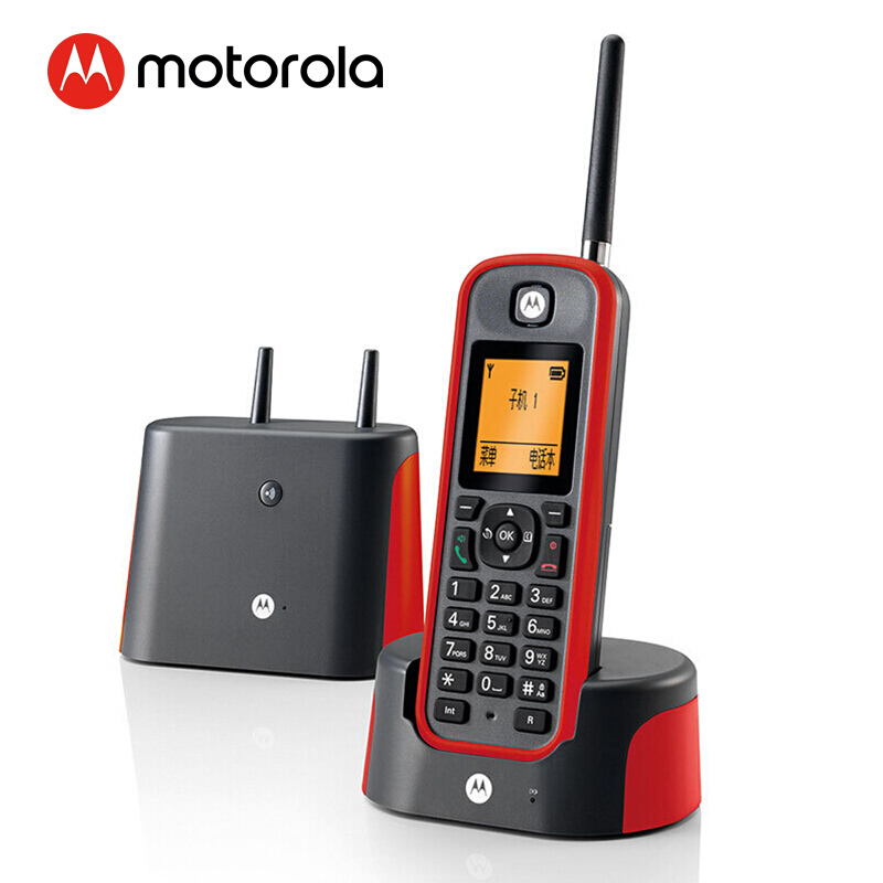 摩托羅拉（Motorola） O201C 電話機(jī) 遠(yuǎn)距離數(shù)字無繩單機(jī) 橙色背光電話簿中英文顯示菜單可擴(kuò)展 無線座機(jī)（紅色）_http://bzsa.cn/img/sp/764/34c47bed-7a03-4f15-a265-5abfeee807c1.jpg