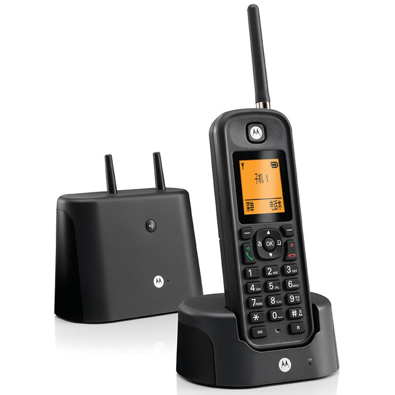 摩托羅拉（Motorola） O201C 電話機(jī) 遠(yuǎn)距離數(shù)字無(wú)繩單機(jī) 橙色背光電話簿中英文顯示菜單可擴(kuò)展 無(wú)線座機(jī)（黑色）_http://bzsa.cn/img/sp/764/679c9492-65ed-4548-a291-ea45d4fbd71b.jpg