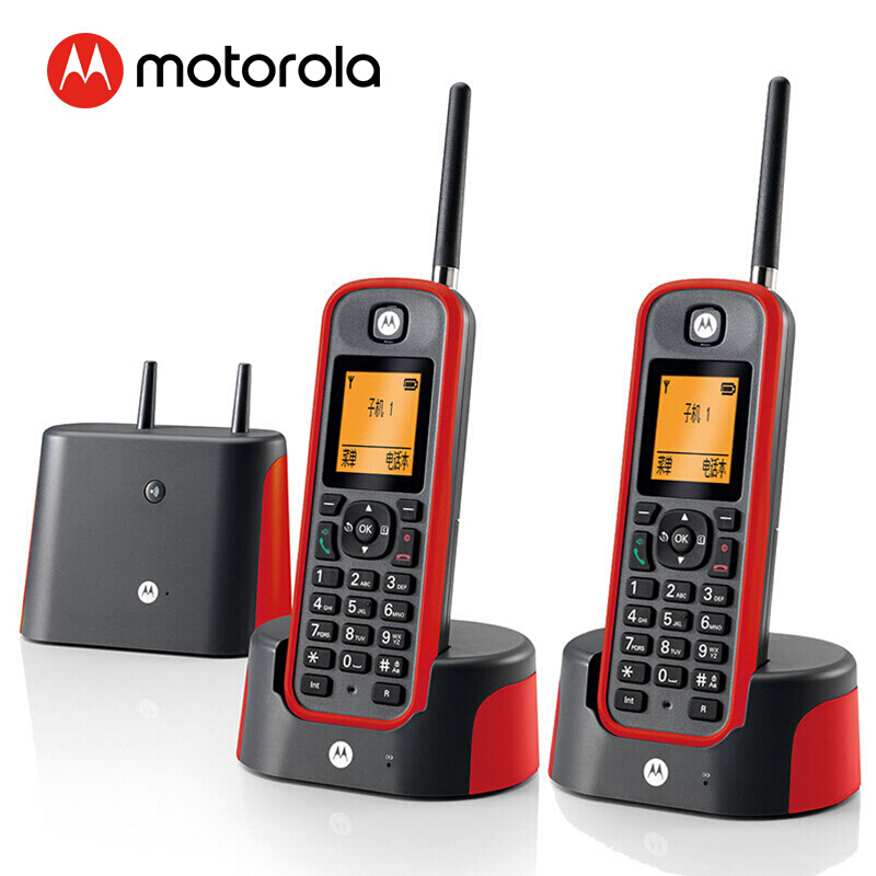 摩托羅拉（Motorola） O202C 電話機(jī) 遠(yuǎn)距離數(shù)字無繩套裝 橙色背光電話簿中英文顯示菜單可擴(kuò)展 無線座機(jī) （紅色）_http://bzsa.cn/img/sp/764/e74f525a-5be8-43fb-9953-4256606d550e.jpg