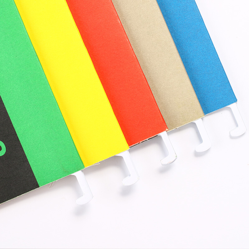 齊心（COMIX） A1813 易查找吊掛夾 F/C 紙質(zhì) 顏色隨機(jī) 25個(gè)/盒