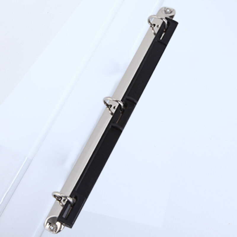 齊心（COMIX） A0210 易展示 美式三面插袋文件夾 A4 1寸3孔D型夾 白色