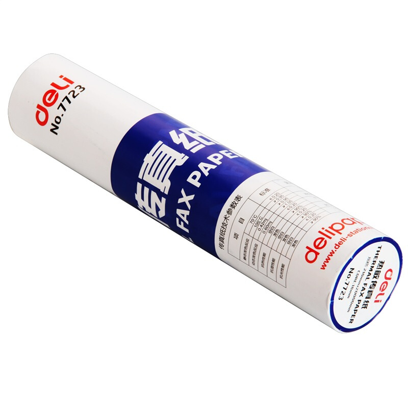 得力（deli） 7723 熱敏傳真紙(白)210mm*19m(卷)24卷裝_http://bzsa.cn/img/sp/82/77d4f912-2645-4401-828f-78555a4ea7cf.jpg