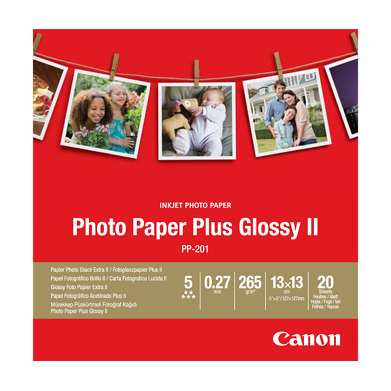 佳能（Canon） PP-201 高級光面照片紙 噴墨打印紙 (SQ 5in.20) _http://bzsa.cn/img/sp/83/211544a1-aa61-4580-9be0-7ecc987b20fd.jpg