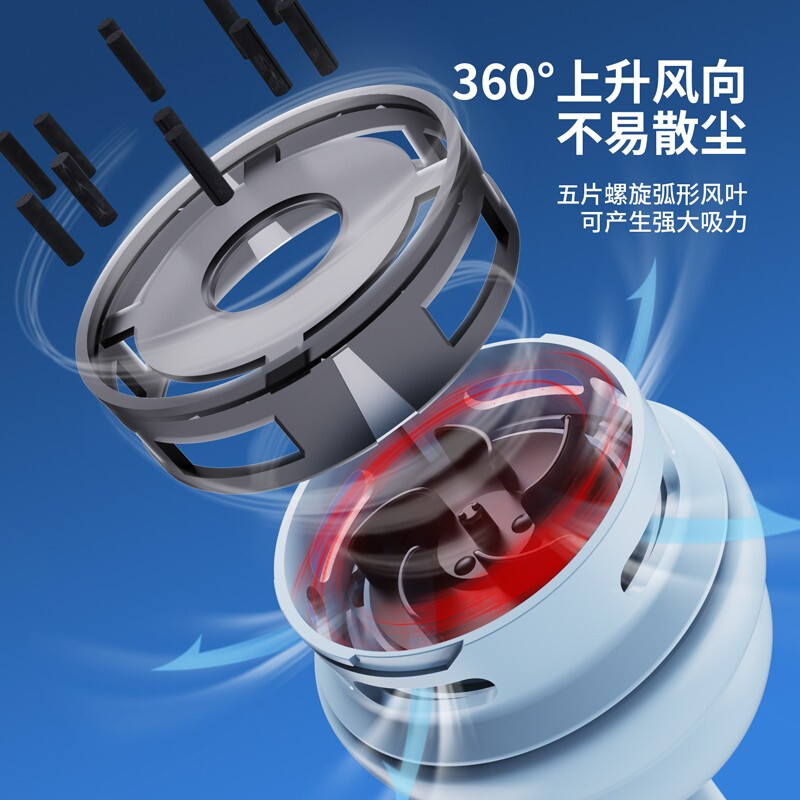 得力 桌面吸塵器電動(dòng)橡皮擦屑清潔器 淺藍(lán)/手提充電款18890_http://bzsa.cn/newimg/C202207/1657617921491.jpg