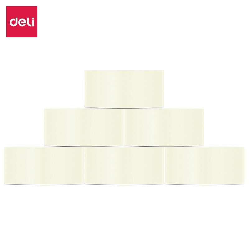 得力（deli） 30911 透明封箱膠帶 48mm*60y 6卷/桶_http://bzsa.cn/newimg/C202207/1658393506376.jpg