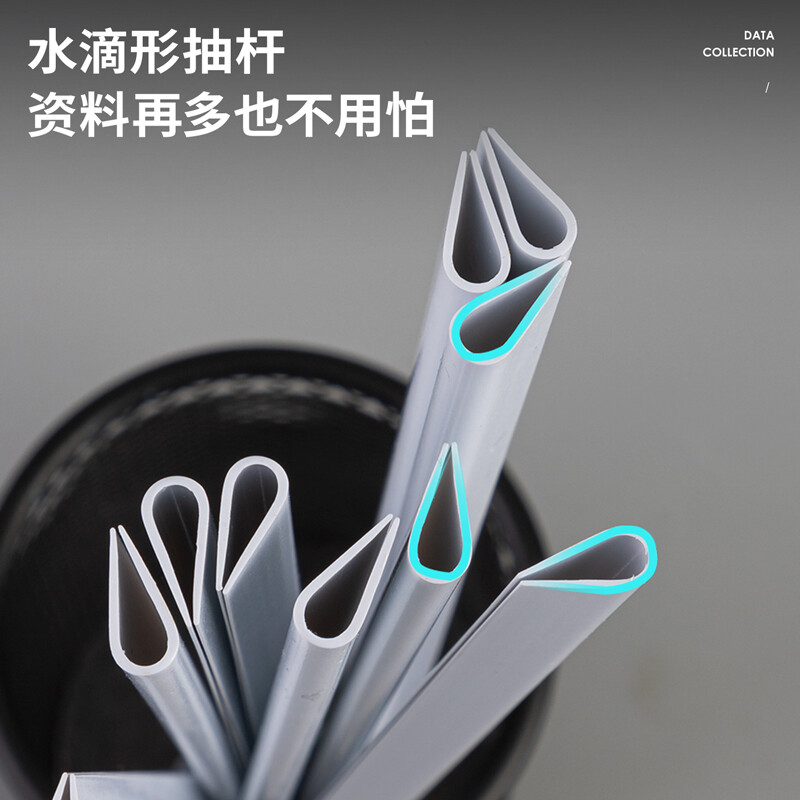 得力(deli)10只A4水滴形拉桿夾  5mm報(bào)告夾簡歷夾 5538 白色透明_http://bzsa.cn/newimg/C202208/1661934794197.jpg