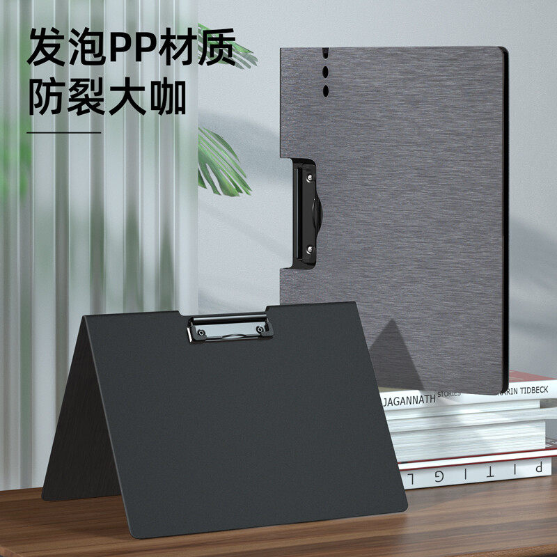 得力(deli)A4橫式折頁(yè)板夾會(huì)議夾 64512深灰_http://bzsa.cn/newimg/C202208/1661935136481.jpg