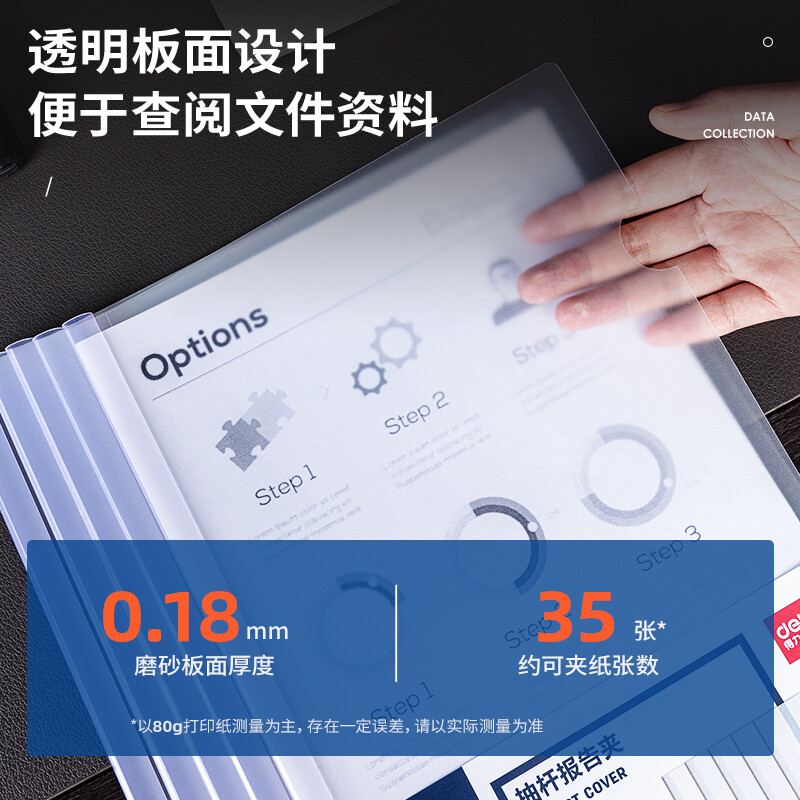 得力(deli)10只A4透明拉桿夾 8mm抽桿夾報告夾63108_http://bzsa.cn/newimg/C202209/1662538361043.jpg