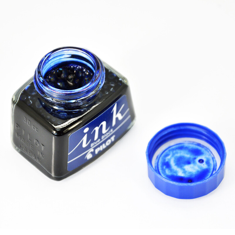 百樂（PILOT）非碳素墨水 不堵筆鋼筆墨水30ml 藍黑INK-30-BB_http://bzsa.cn/newimg/C202209/1662541080611.jpg