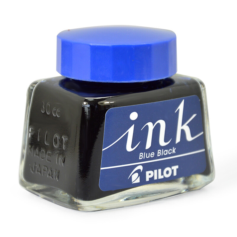 百樂（PILOT）非碳素墨水 不堵筆鋼筆墨水30ml 藍黑INK-30-BB_http://bzsa.cn/newimg/C202209/1662541080660.jpg