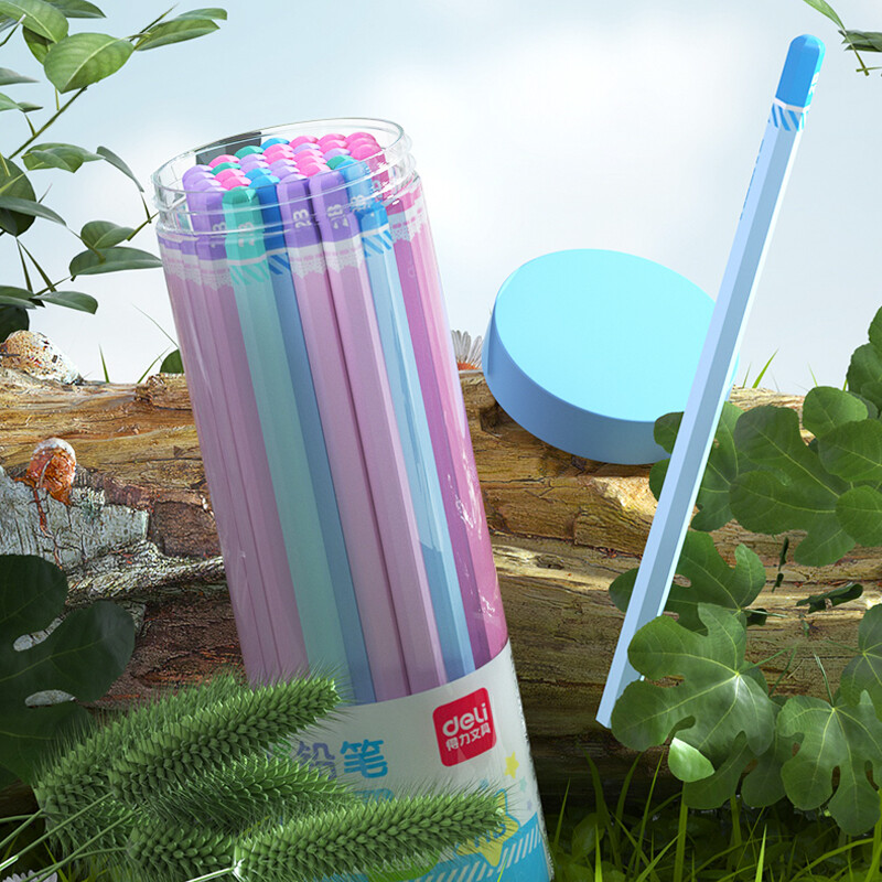 得力(deli)30支桶裝HB學(xué)生六角桿鉛筆素描繪畫筆木質(zhì)兒童書寫鉛筆 58166_http://bzsa.cn/newimg/C202210/1666854088839.jpg