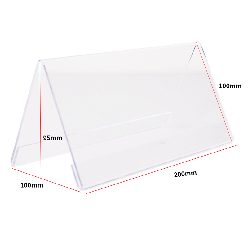 得力(deli)V型100*200mm亞克力桌牌展示牌 會議擺件 10只裝 透明50874_http://bzsa.cn/newimg/C202212/1672389528224.jpg