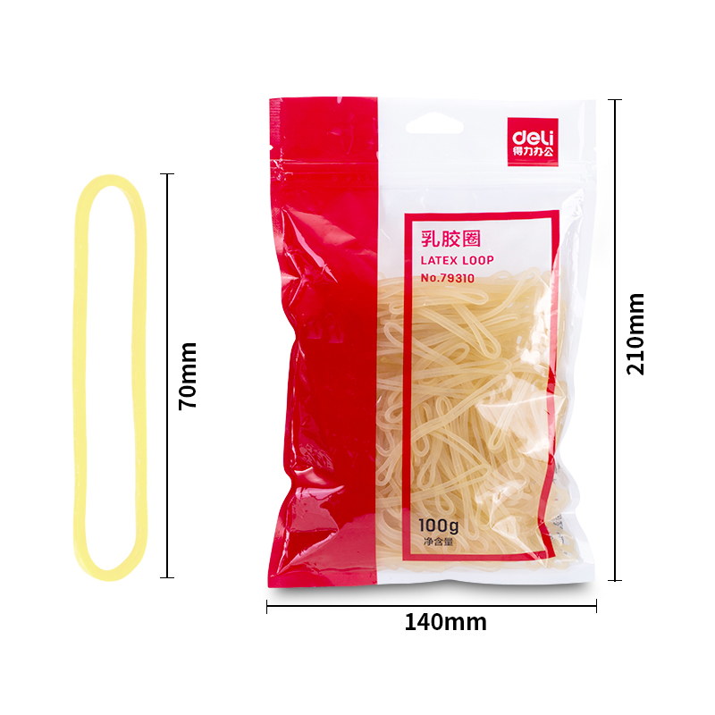 得力(deli)100g耐用橡皮筋/乳膠圈/橡皮圈/捆扎膠圈 辦公用品 79310_http://bzsa.cn/newimg/C202212/1672391046030.jpg