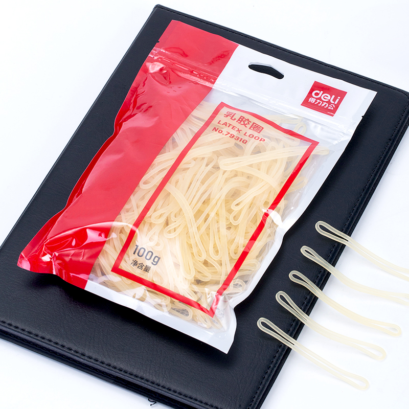 得力(deli)100g耐用橡皮筋/乳膠圈/橡皮圈/捆扎膠圈 辦公用品 79310_http://bzsa.cn/newimg/C202212/1672391046348.jpg