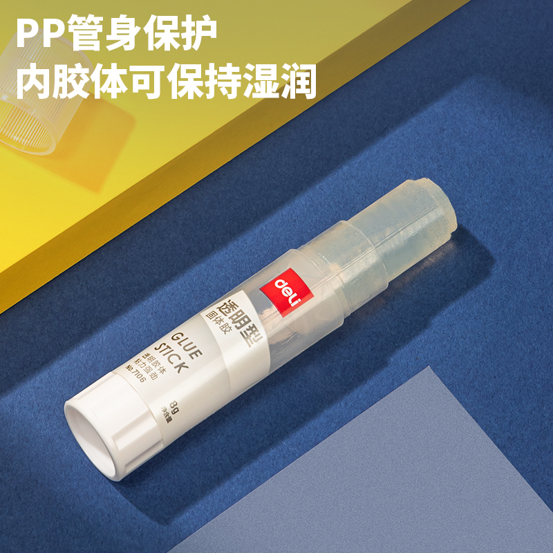 得力(deli)8g透明色ACR固體膠水24支裝 7106_http://bzsa.cn/newimg/C202303/1679649240783.jpg
